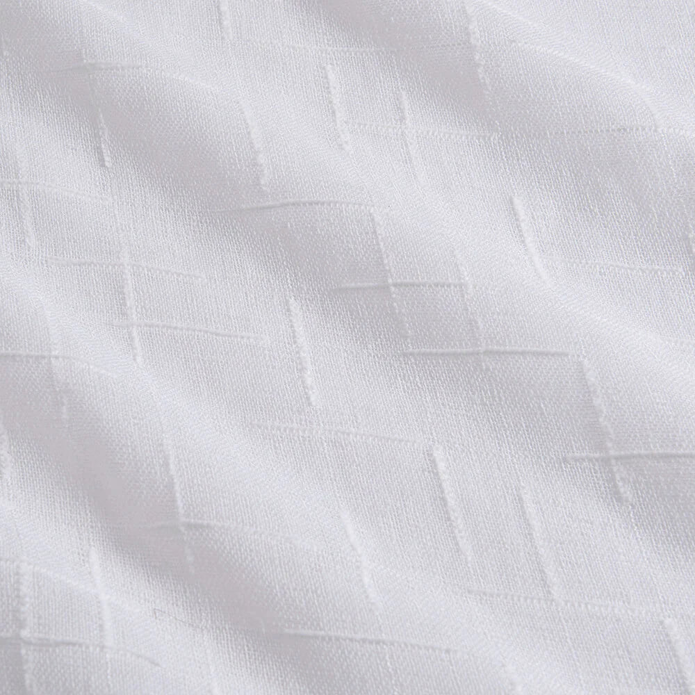 Gasa — Gasa Doble Ancho Cuadros Blanca