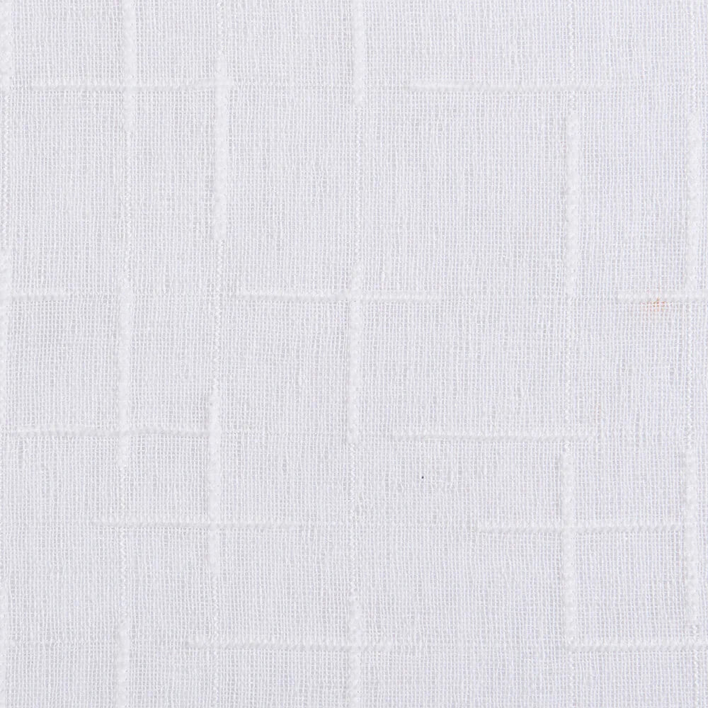 Gasa — Gasa Doble Ancho Cuadros Blanca